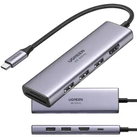 ugreen-adapter-hub-usb-c-3x-usb-3-2-hdmi-4k-60hz-4k-czytnik-kart-sd-tf
