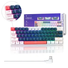 Zdjęcie produktu GAMINGOWA KLAWIATURA MECHANICZNA MACHENIKE RGB BROWN SWITCH DZIEŃ OJCA