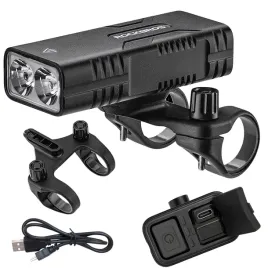 Zdjęcie produktu MOCNA LAMPKA ROWEROWA PRZEDNIA USB WODOODPORNA 6 TRYBÓW ROCKBROS