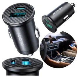 Zdjęcie produktu MINI ŁADOWARKA SAMOCHODOWA USB-C USB 15W UNIWERSALNA TRWAŁA SYSTEM OCHRONY