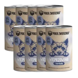 paka-zwierzaka-wieprzowina-z-borowka-karma-mokra-dla-psa-zestaw-8pak-8x400g