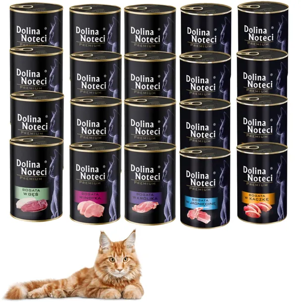 Dolina Noteci Premium mokra karma dla kota MIX smaków 20x400g