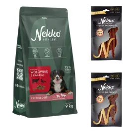 nekko-karma-sucha-dla-psa-wolowina-9kg-przysmaki-mono-2x80g