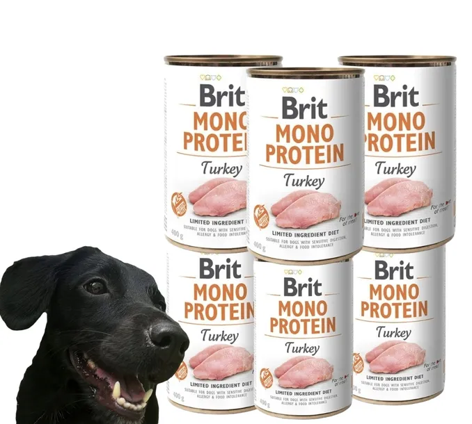 Mokra karma monoproteinowa BRIT MONO PROTEIN Turkey Indyk 24x400g