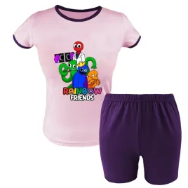 krotka-pizama-dziecieca-rainbow-friends-kolorowi-przyjaciele-rodzaje-pro