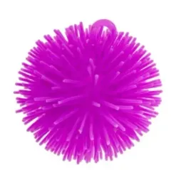 pilka-z-wlosami-gumowymi-sensoryczna-15cm-gniotek-fioletowa-new-puffy-purpl