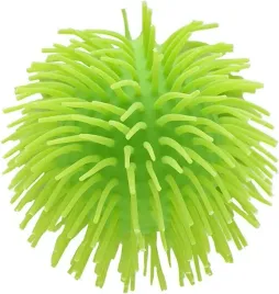 pilka-z-wlosami-gumowymi-sensoryczna-15cm-gniotek-zielona-new-puffy-green