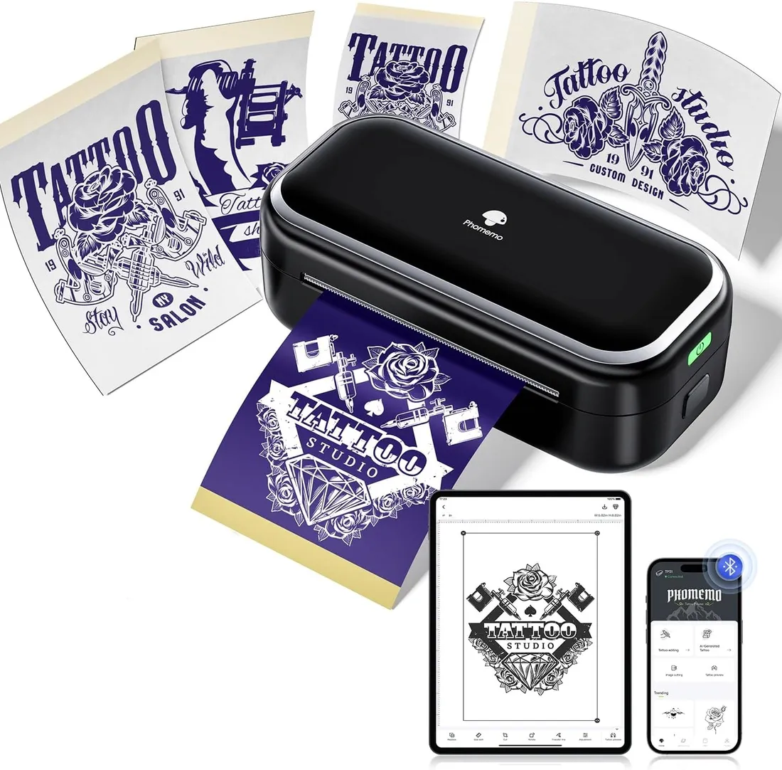 drukarka-termiczna-do-transferu-tatuazu-phomemo-tp31-usb-bluetooth-stan-powystawowy