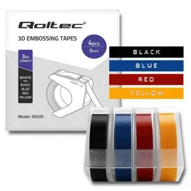 qoltec-zastaw-4-tasm-3d-do-wytlaczarki-dymo-omega-or-9mm-3m-or-4-kolory-or-sam