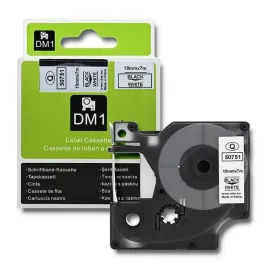 qoltec-tasma-do-dymo-d1-45803-45808-or-19mm-x-7m-or-biala-czarny-nadruk