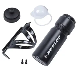 bidon-rowerowy-dunlop-750ml-z-koszykiem-czarny