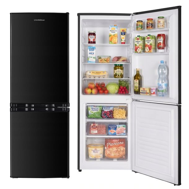 Lodówka 150cm 207L Smith&Brown SFBF-211-BE3 Szerokość 55cm Czarna