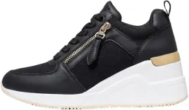 anjoufemme-damskie-buty-czarne-sportowe-na-koturnie-385-jti