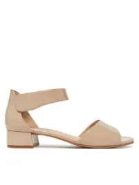 caprice-sandaly-damskie-skorzane-klocek-bezowe-blyszczace-40-6da
