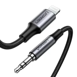 ugreen-kabel-przewod-audio-aux-mfi-lightning-35-mm-mini-jack-1-m-szary