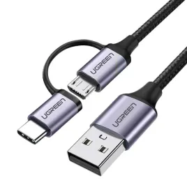 ugreen-kabel-przewod-2w1-usb-micro-usb-usb-typ-c-1m-24a-czarny-30875
