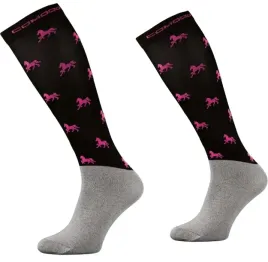 skarpetki-mondo-calza-horse-microfibre-czarne-rozowe-s-35-38