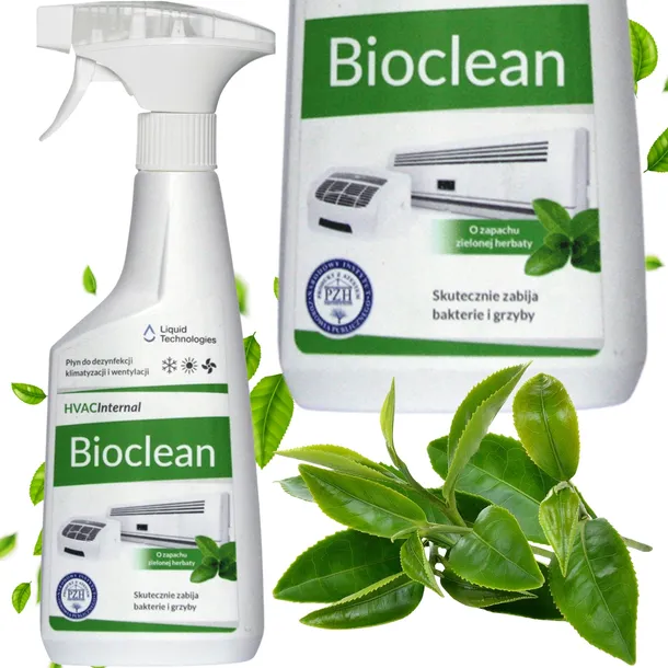 Bioclean i Greasclean płyn do dezynfekcji i czyszczenia klimatyzacji 500 ml