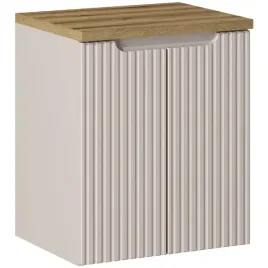 kaszmirowa-ryflowana-szafka-nova-cashmere-82-50-2d-z-blatem-50-cm-oak