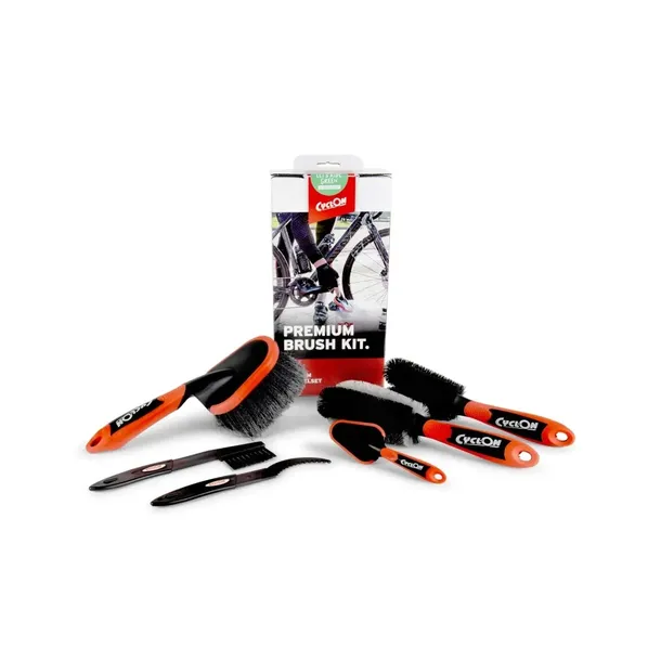CyclOn Brush Profesjonalny Zestaw 6 Szczotek do Czyszczenia Roweru Prezent