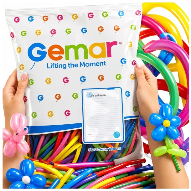 Balony do modelowania GEMAR modeliny rurki balon 100 szt kreatywnej zabawy