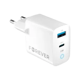 forever-ladowarka-sieciowa-gan-pd-qc-tc-06-33ac-1x-usb-c-1x-usb-33w-biala