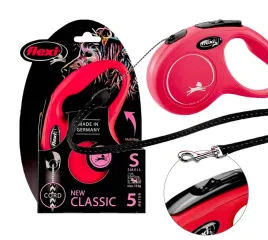 flexi-smycz-automatyczna-dla-psa-new-classic-linka-s-5m-czerwona-do-12kg