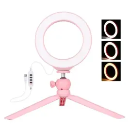 puluz-lampa-pierscieniowa-statyw-led-16-cm-pkt3092f-rozowy