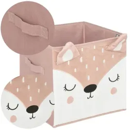 kosz-pojemnik-organizer-tekstylny-dla-dzieci-na-zabawki-jelonek-29x29-cm