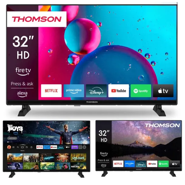 Telewizor Smart TV 32" THOMSON 32HF2S34 LED HD Fire TV DVBT2 HEVC Bluetooth