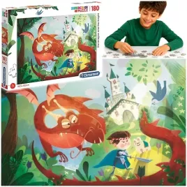 puzzle-180-elementow-smok-i-rycerz-ukladanka-clementoni-super-color-29209