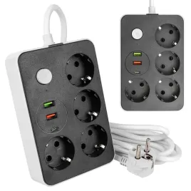 przedluzacz-listwa-2m-zasilajaca-3x-usb-uziemienie-4-gniazda-czarny-3x1mm