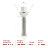 10-dlugie-sruby-getmann-m14x1-5x48mm-stozek-klucz-17-waga-z-opakowaniem-0-5-kg