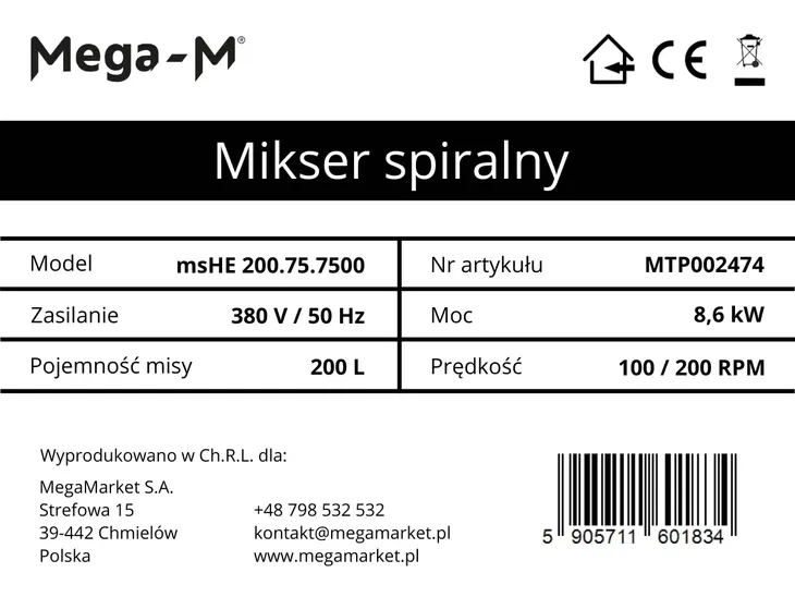 mikser-spiralny-mshe-200-75-7500-stan-nowy-waga-z-opakowaniem-410-kg