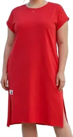 bawelniana-sukienka-krotki-rekaw-letnia-rozciecia-czerwona-rozmiar-50-5xl
