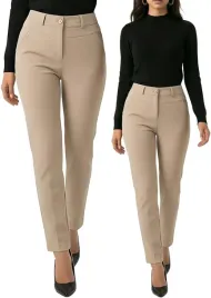 spodnie-damskie-bawelniane-gumka-w-pasie-cappuccino-wiele-rozmiarow-r-46