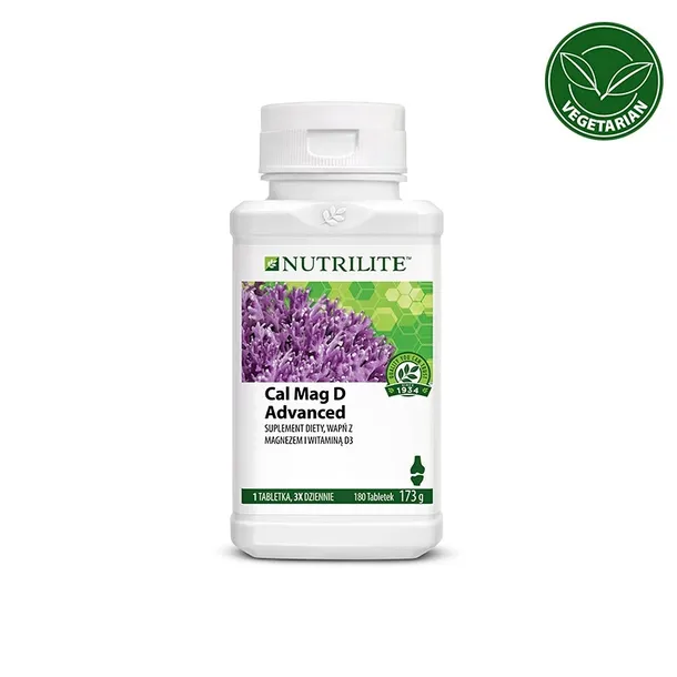 Amway Suplement diety Cal Mag D Wapń z magnezem NUTRILITE 180 tab.