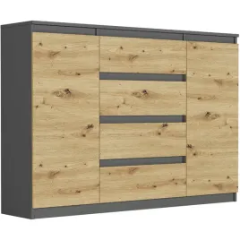komoda-140-szafka-4-szuflady-2-polki-antracyt-mix-artisan-r-140-s4