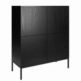 komoda-indust-szerokosc-100-cm-czarna-czterodrzwiowa-do-salonu-styl-loftowy