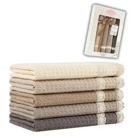 komplet-5-sciereczki-waflowe-kuchenne-40x60-zestaw-bawelna-gipiura-v2