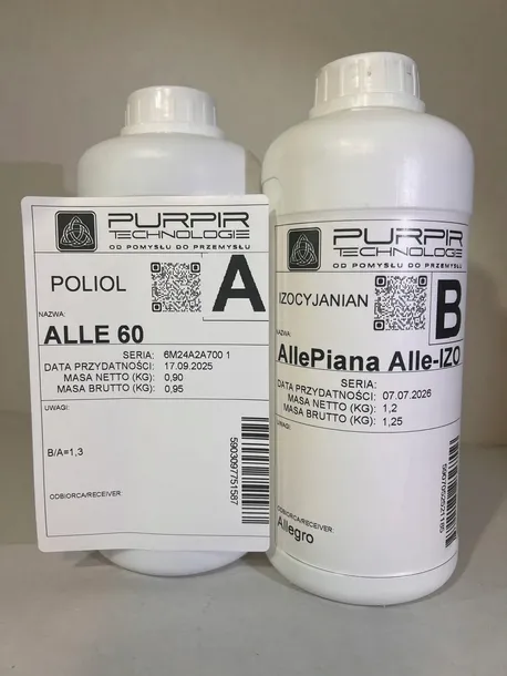 Gęstość 60kg/m3 PPT-ALLE-60 pianka poliuretanowa w płynie, pianka PUR