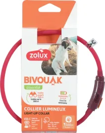 zolux-obroza-led-mini-bivouak-czerwona