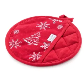 lapka-kuchenna-bawelniana-swiateczna-choinka-okragla-18-cm-czerwona