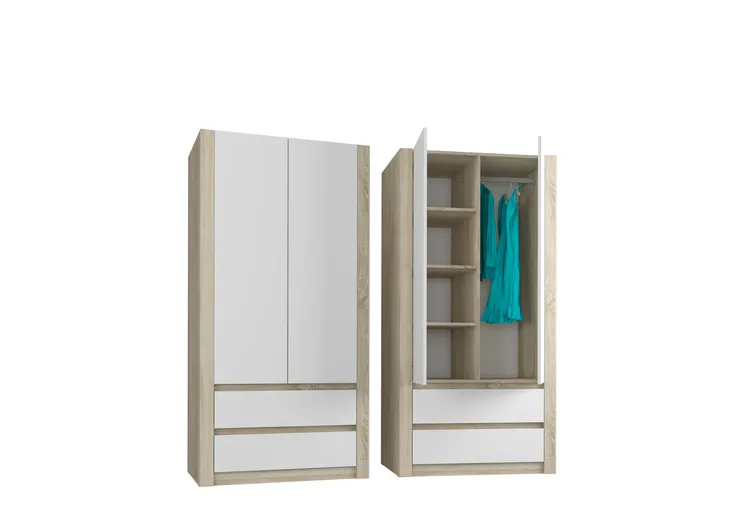 szafa-garderoba-90cm-2d-2sz-sonoma-mix-biala-b-20-kolor-frontow-bialy