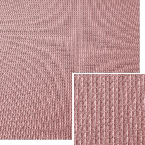 WAFELEK BRUDNY RÓŻ TKANINA BAWEŁNIANA WAFEL GOFR II gatunek 0,5mb