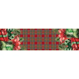 swiateczny-bieznik-czerwony-w-kratke-z-prezentami-38x140-cm