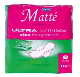 podpaski-higieniczne-ze-skrzydelkami-mattes-aloe-vera-9-szt