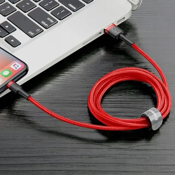 kabel-lightning-usb-baseus-cafule-2a-3m-czerwony-konstrukcja-oplot