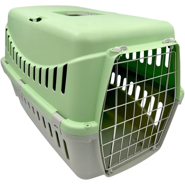 Transporter Dla Psa Kota Królika Gipsy L 58cm Duży Metal Zielony Jasny