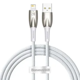 kabel-usb-do-lightning-baseus-glimmer-2-4a-1m-bialy